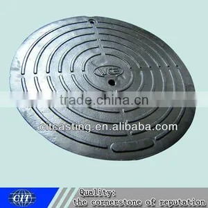 Cover Plate Used for Road Manhole Covers, Metal Casting,clay Sand Casting,ductile Iron Pipe Fittings thumbnail-1