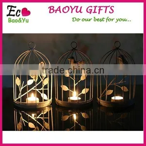 European Iron Candlestick Candle Holder Creative Butterfly Cage thumbnail-1