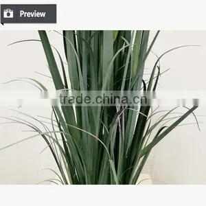 Wholesale Artificial Grass Synthetic Potted Grass Onion Grass With Bulrush thumbnail-4