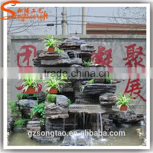 Artificial Rocks Waterfall Fountain Indoor for Sale thumbnail-2