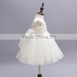Baby Girl Pageant Wedding Dresses Infant Princess Little Girls 1 Year Birthday Party Dress Newborn Christening Dresses For Girls thumbnail-1