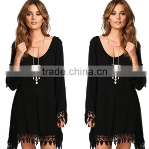 Floal Print Designs Womens Summer Swimsuit Kaftan Sexy Crochet Bikini Swimwear Cover Up Sexy Short Beach Dress thumbnail-2