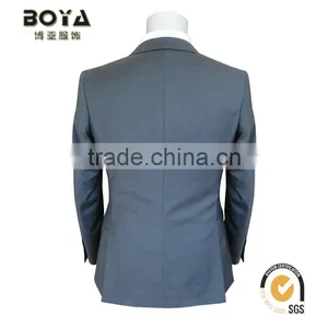 2015 New Arrival TR Grey Fabric Jacket & Blazer for Mens With Notch Lapel Men Blazer Suit thumbnail-2