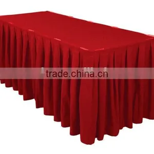 Latest Fashion Satin Table Skirt thumbnail-5