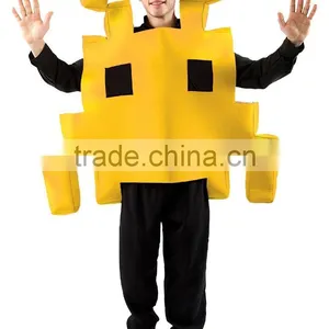 Adult Yellow Space Arcade Game Costume thumbnail-1