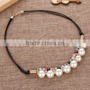 Zm35072a Beautiful Model Women Fashion Faux Pearl Necklace thumbnail-1