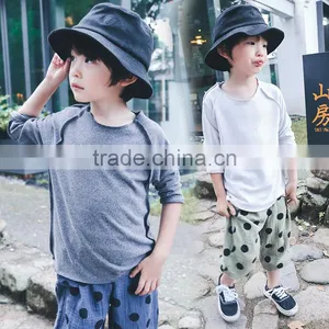 2-7 Years 2017 Wholesale Autumn Full Sleeve Cotton O-Neck Boys Shirts thumbnail-3