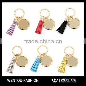 Vintage Gift Monogram Tassel Preppy Keychain thumbnail-6