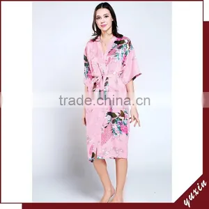 Ladies' Sexy Bathrobes ,chinese Satin Silk Kimono 0609061 thumbnail-1