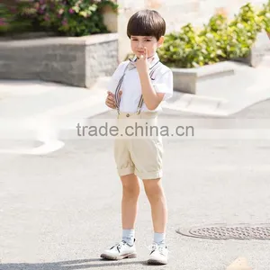New Fashion Boys Suspenders Pants Set School Performance Boy Clothes Set Fancy Children Wear B-NB-CS905-26 thumbnail-3