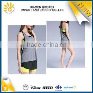 High Quality Custom Soft Fitness Running Lady Stringer Tank Top thumbnail-1