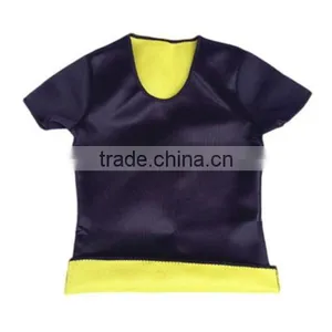 Women Hot Body Shapers Neoprene Slimming Control Vest Sport Yoga T-shirt thumbnail-3