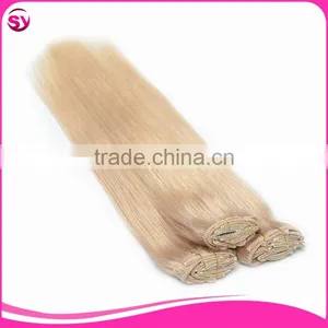 Accept Paypal 200 Grams Long Curly Clip In Human Hair Extension For White Women thumbnail-4