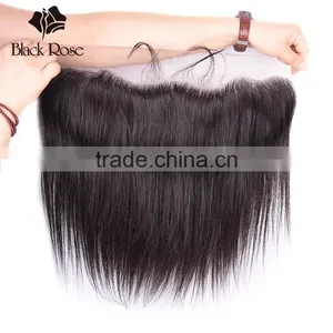 10-22 Inches 13x4 Ear to Ear Straight Wave 1b# Lace Indian Hair Frontal thumbnail-1