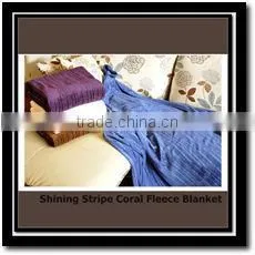Shining Stripe Coral Fleece Blanket thumbnail-1