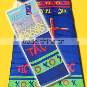 Tic Tac Toe Game Beach Towel thumbnail-1