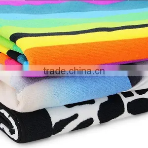 Ultra Absorbent Soft Transfer Prinited Microfiber Beach Towel thumbnail-1