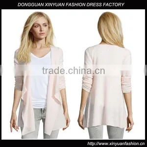 Long Cashmere Open Front Draped Poncho thumbnail-1