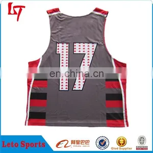 Top Quality Selling Lacrosse Jersey/Custom Design Lacrosse Tops Pinnies thumbnail-2