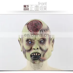 Halloween Scary Zombie Mask With Scar thumbnail-1