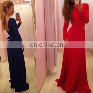 Guangzhou Dress Long Sleeve Backless Dress Patterns thumbnail-1