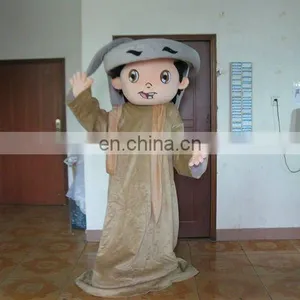 Grey Clothes Arab Men Mascot Costumes thumbnail-1