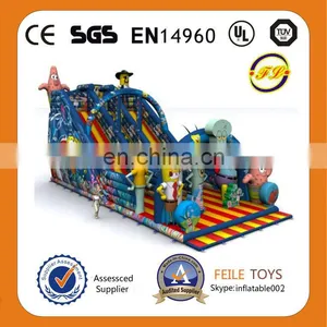 Feile--H198 Inflatable Funny Slides Inflatable Blue Slide Inflatable Clown Slides Inflatable Yellow Slides thumbnail-1
