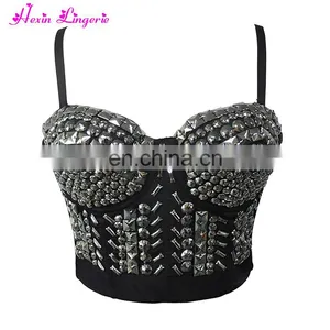 Fashion Sexy Silver Bead Decoration Hot Teens Factory in China Bra Push up thumbnail-1