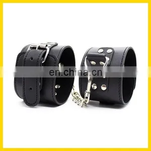 Japan Hot Sex Girl Photo Lingerie Erotic Lingerie PU Leather Wrist & Ankle Cuffs Restraints thumbnail-1