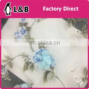 Wholesale New Popular 3D Flower Print Organza Fabric thumbnail-4
