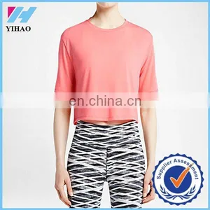 Yihao Trade Assuracne New Design 2015 Summer China Import t Shirts Wholesale Casual Women T-shirts O-neck Sports t Shirts thumbnail-1