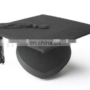 Deluxe Cheap Felt Graduation Cap,graduation Hat,motarboard thumbnail-1