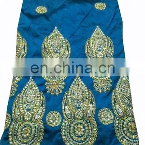 Raw Silk Embroidered African George Lace For Africa Women thumbnail-1