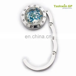 Hot Sale Custom no MOQ , Crystal Metal Table Hook Hanger thumbnail-6