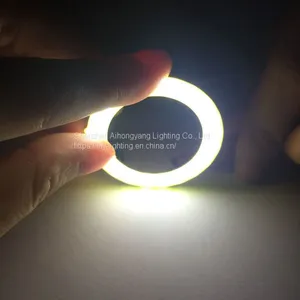 2018 New Professional Lighting 9v 3w Plastic Camping Protable Flat Round COB LED Torch Flashlight With Machine Tool Work thumbnail-3