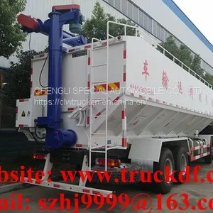 High Quality and Competitive Price FOTON AUMAN 8*4 LHD 40m3 20tons Bulk Feed Delivery Truck for Sale thumbnail-4