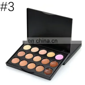 Waterproof 15 Colours Concealer Palette Cream thumbnail-6
