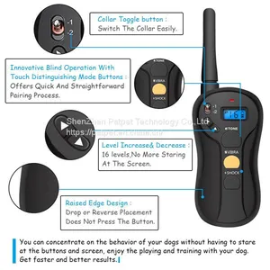 Patpet Amazon Hot Remote Controlled Electric Dog Training Collar thumbnail-3