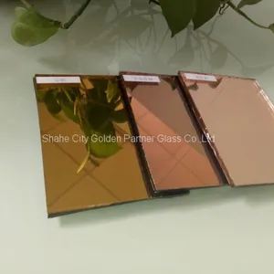 4mm 5mm 6mm Dark Brown Coated Glass / Golden Bronze Reflective Glass thumbnail-3