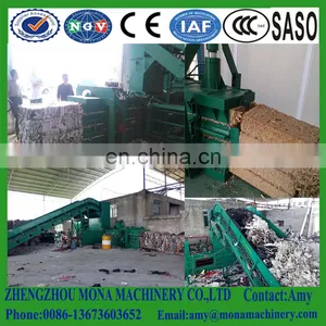 Waste Baling!!! 2018 New Arrival Vertical Hydraulic Baler for Wool Hydraulic Wool Press/wool Baling Press Machine thumbnail-5