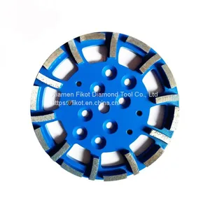 Double Row Turbo Diamond Grinding Cup Wheel Disc for Concrete Granite Marble Stone thumbnail-3