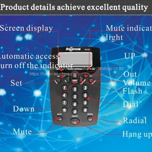 China BN200 Business Telephone + T11 Business Telephone Headset for Call Center thumbnail-5