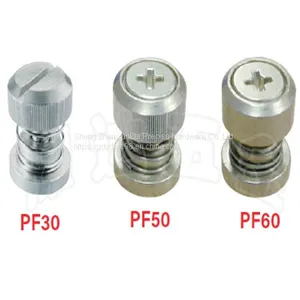 Carbon Steel Low Profile Knob, Spring-Loaded – Types PF30, PF31, PF32, PF50, PF60 Captive Screw Pressure Riveting Captive Screw thumbnail-5