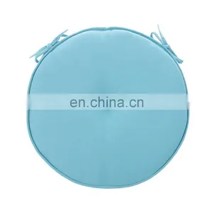 Recycle Set of 4 Seat Cushions With Ties Round Chair Pads for Armchairs Garden Outdoor Indoor Chairs thumbnail-3
