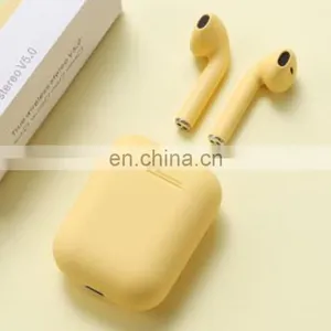 Sale Products I12 Macaroon Waterproof Type-c Music ROHS IPX4 Portable TWS Headphones Wireless Bluetooth Earphone thumbnail-5