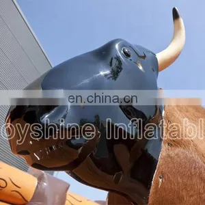 Inflatable Mechanical Rodeo Bull Adults Ride Games Inflatable Bull Riding For Sale Used thumbnail-5