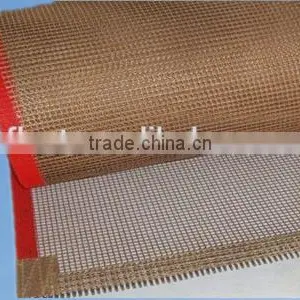 Systems 1*1/2*2/4*4/10*10 Hole Teflon Belt Brown With Bull Nose Joint High Temperature Made in China thumbnail-1