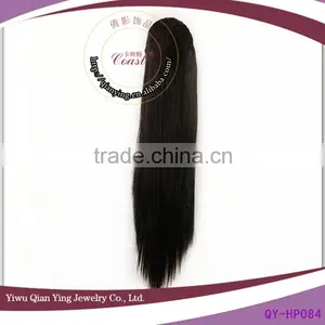 Sleek Natural Black Synthetic Hair Extensions With Headband for Black Hair thumbnail-1
