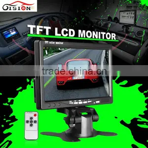 Digital Screen 7inch LCD Monitor With AV Input 2CH Video Color Monitor For Reverse Car Parking thumbnail-1