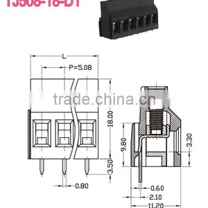 Connecting Wire Brass PCB Mounted Terminal Block Made in China thumbnail-2